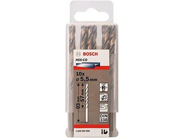 Bosch METALBOR HSS-CO S 5,5X93MM 10 STK