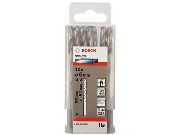 Bosch METALBOR HSS-CO S 6X93MM 10 STK