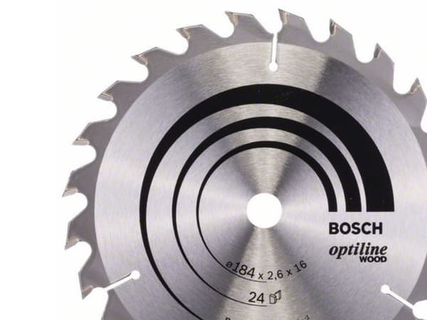 Bosch RUNDSAVKLINGE OPTILINE 184X2,6X16MM 24T