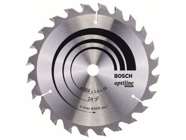 Bosch RUNDSAVKLINGE OPTILINE 184X2,6X16MM 24T