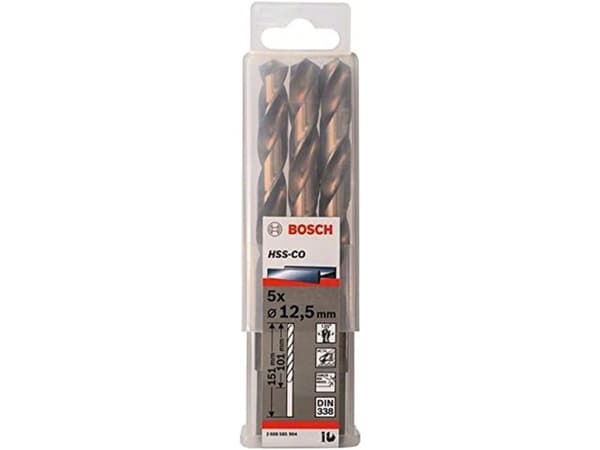Bosch METALBOR HSS-CO S 12,5X151MM 5 STK
