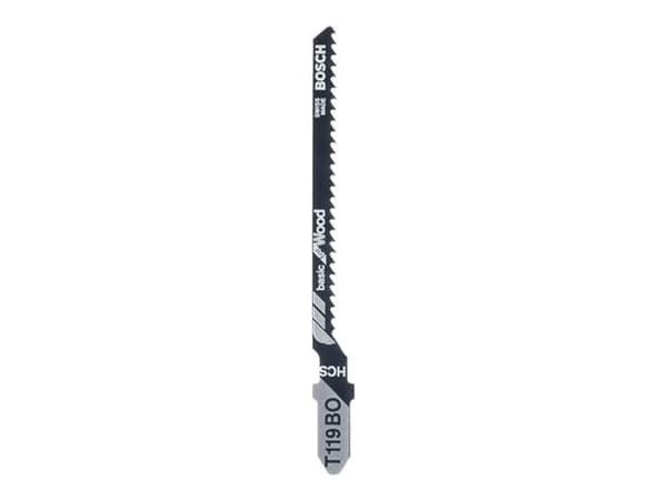 Bosch-tarvikkeet 2608630310 Stiksavsklinge T 119 BO Basic for Wood 5 stk 5 stk