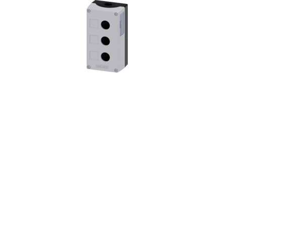 Siemens 3SU1853-0AA00-0AB1 Tyhjä kotelo 3 asennuspistettä, Maahan kiinnitettäväksi (L x S x K) 158,4 x 85 x 64 mm Harmaa 1 kpl