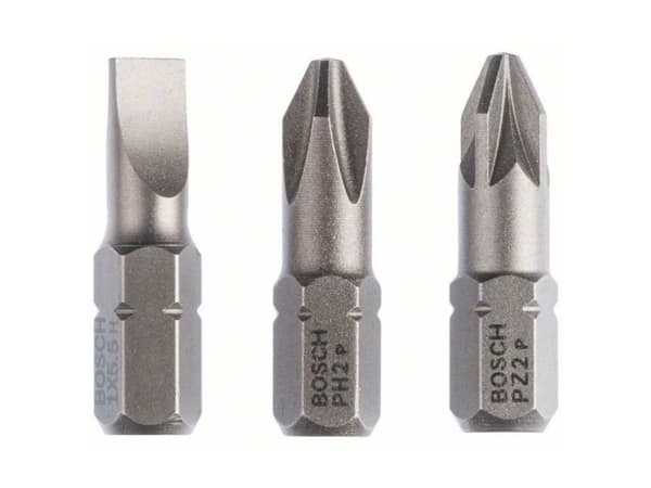 Bosch Accessories 2607001766 Bitsæt PH 2, PZ 2 ekstra hård D 6.3 3 stk