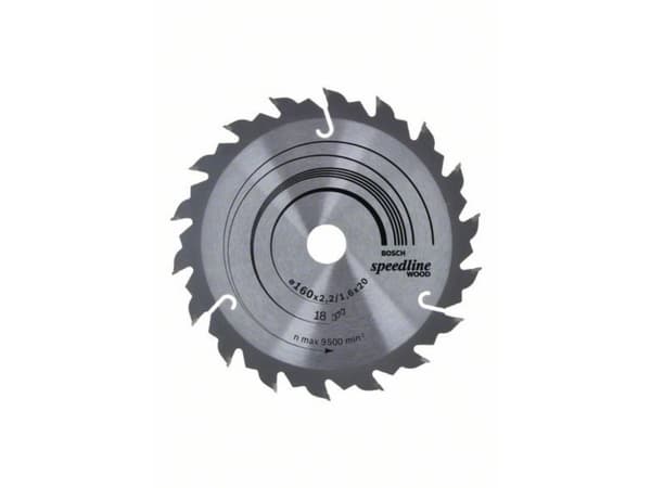 Bosch RUNDSAVKLINGE SPEEDLINE WOOD 160X20MM18T