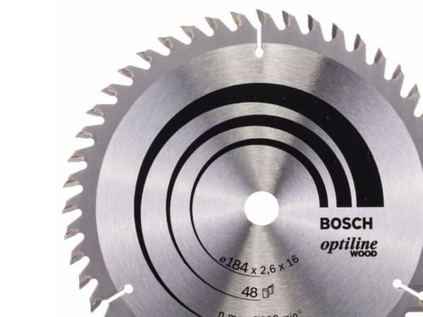 Bosch OPTILINE PYÖRÖKELIRENGAS Ø184X2,6X16MM 48T