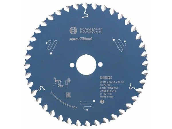 Bosch RUNDSAVKLINGE 184X30X2,6MM 40T EXP WOOD