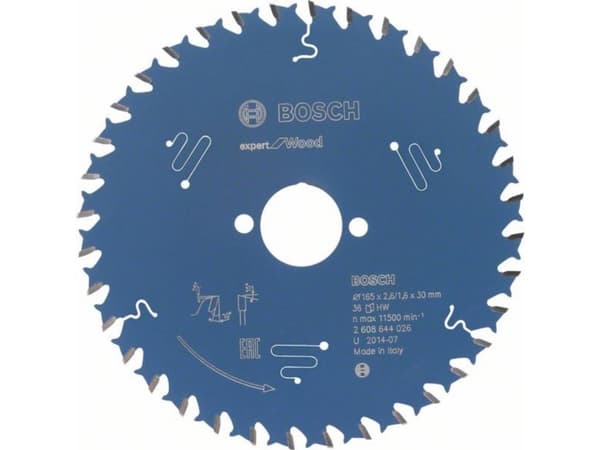 Bosch RUNDSAVKLINGE 165X30X2,6MM 36T EXP WOOD