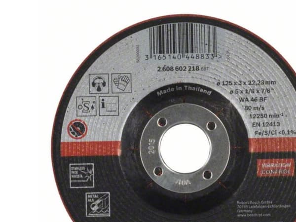 Bosch tarvikkeet Bosch sähkötyökalut 2608602218 Skrubskive lige 125 mm 22.23 mm 1 stk 1 stk