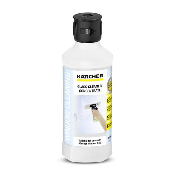 Kärcher lasinpuhdistusainetiiviste ikkunanpesuun - 500 ml. Kärcher lasinpuhdistusainetiiviste ikkunanpesuun - 500 ml.