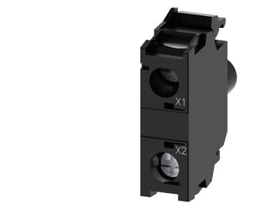 Siemens 3SU14011BF601AA0, Belysning till elskåp, Skruv, Svart, LED, IP40 IP20 EAC Ul, cUL, AC