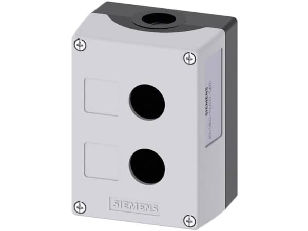 Siemens 3SU1802-0AA00-0AB1 Tomt hus 2 installationspunkter (L x B x H) 114 x 85 x 64 mm Tom Grå 1 stk