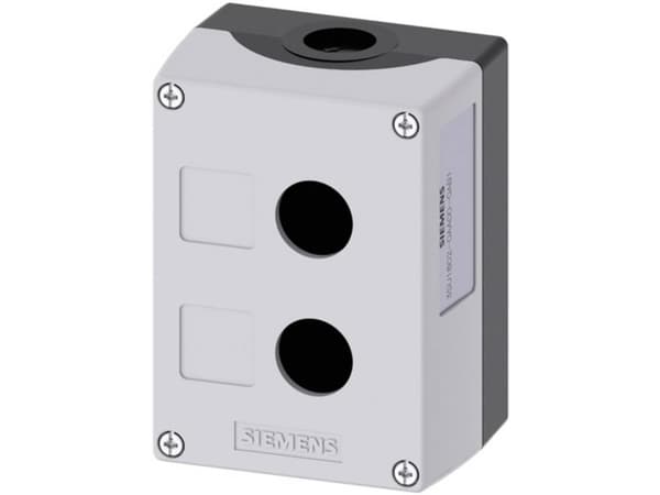 Siemens 3SU1802-0AA00-0AB1 Tomt hus 2 installationspunkter (L x B x H) 114 x 85 x 64 mm Tom Grå 1 stk