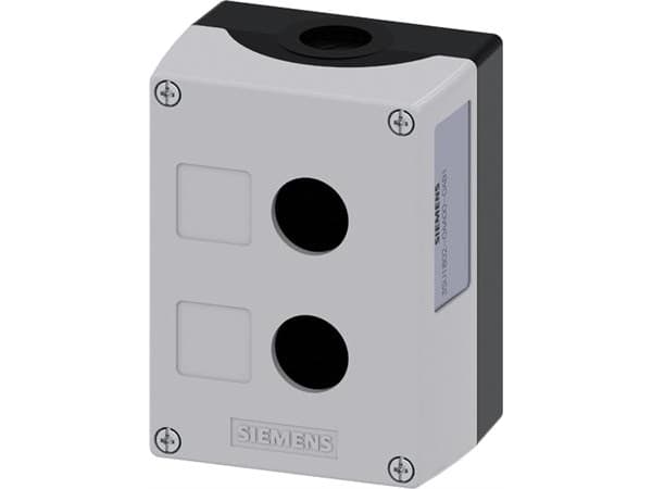 Siemens 3SU1802-0AA00-0AB1 Tomt hus 2 installationspunkter (L x B x H) 114 x 85 x 64 mm Tom Grå 1 stk