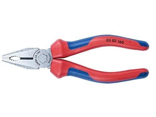 Knipex 03 02 160, Kaapelipihdit, Terästä, Muovi, Sininen, Punainen, 160 mm, 223 g