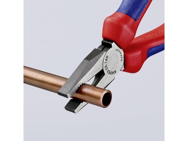 Knipex 03 02 160, Kaapelipihdit, Terästä, Muovi, Sininen, Punainen, 160 mm, 223 g