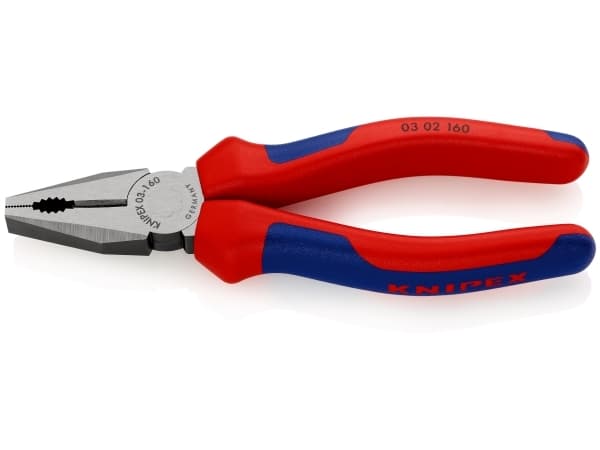 Knipex 03 02 160, Kaapelipihdit, Terästä, Muovi, Sininen, Punainen, 160 mm, 223 g