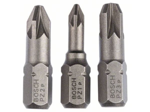 Bosch BITS PZ1/2/3 L:25MM 3 st