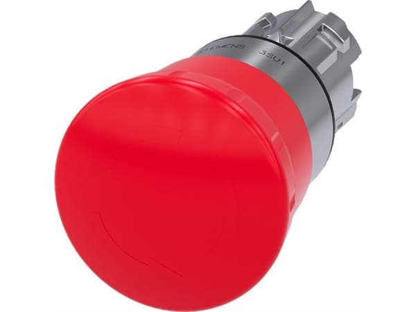 Siemens 3SU1050-1HB20-0AA0 Nødstopstast Frontring metal, Højglans IP66, IP67, IP69K 1 stk