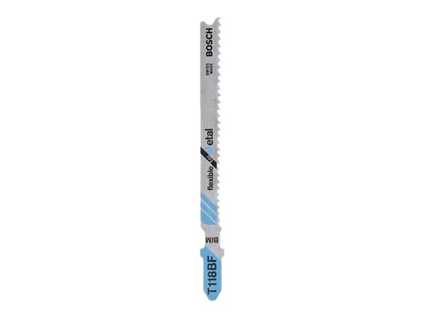 Bosch flexible for Metal T 118 BF - Sågblad - för bladmetall - 5 delar - längd: 92 mm