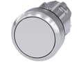 Pikkukuva 5 / 5: Siemens 3SU1050-0AB60-0AA0 Painike Eturengas metallia, kiiltävä, säätönuppi tasainen Valkoinen 1 kpl