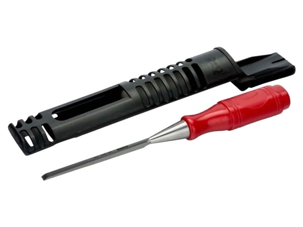 Bahco 1031, Finjusteringsmeisel, Meisel skjær, Stål, Rød, Plastikk, Avtagbar