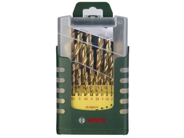 Bosch HSS-TiN - Borsett - for metall - 19 deler - 1-10 mm