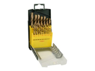 Bosch HSS-TiN - Borsett - for metall - 19 deler - 1-10 mm
