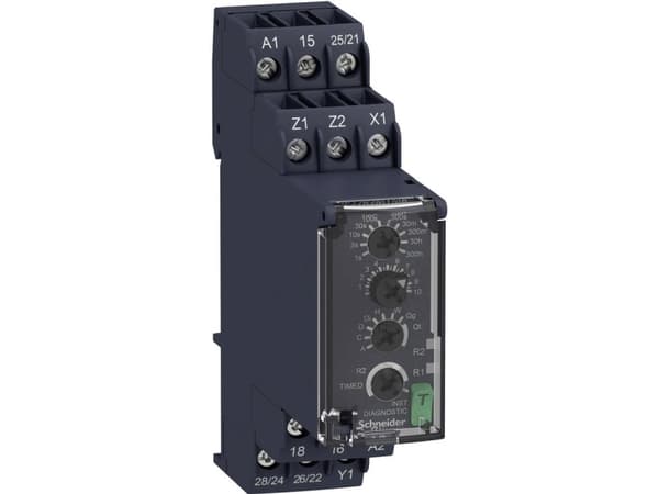 Schneider Electric Schneider Electric Tidsrelä Multifunktionellt 1 st Tidsintervall: 0,05 s - 300 h 2 x omkopplare