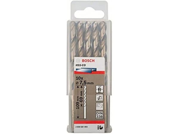 Bosch METALBOR HSS-CO S 7,5X109MM 10 STK