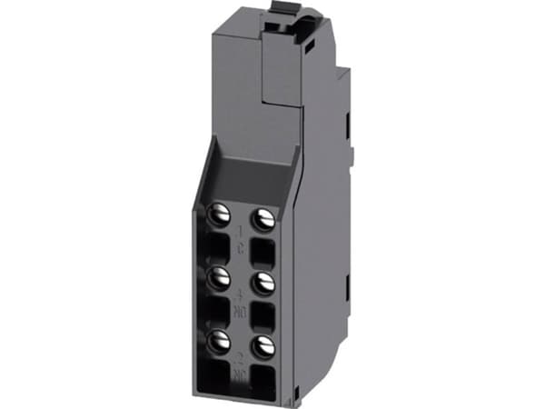 Siemens 3VA9988-0AA11 extrabrytare 1 st 2 x omkopplare Inställningsområde (ström): 10 A (max) Kopplingsspänning (max): 600 V/AC (B x H x D) 14 x 56 x