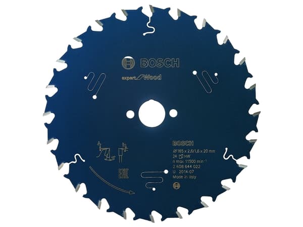 Bosch RUNDSAVKLINGE 165X20X2,6MM 24T EXP WOOD RUNDSAVKLINGE 165X20X2,6MM 24T EXP WOOD