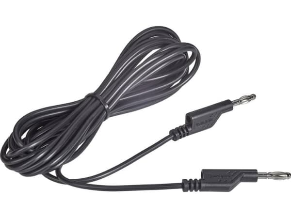 VOLTCRAFT MS5/SW Prøveledning Lamelstik 4 mm Lamelstik 4 mm 5.00 m Sort 1 stk