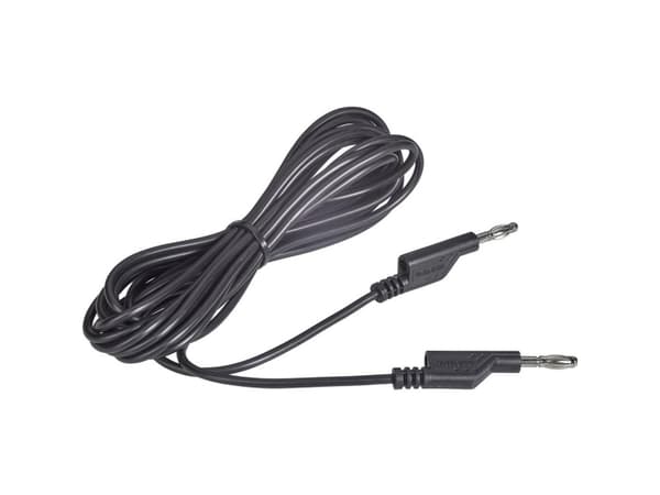 VOLTCRAFT MS5/SW Prøveledning Lamelstik 4 mm Lamelstik 4 mm 5.00 m Sort 1 stk
