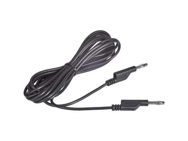 VOLTCRAFT MS5/SW Prøveledning Lamelstik 4 mm Lamelstik 4 mm 5.00 m Sort 1 stk