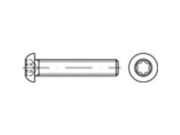 TOOLCRAFT 148236 Linseskruer M5 30 mm T-profil Stål Galvaniseret 500 stk