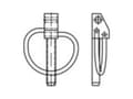 Miniatyrbild 4 av 4: TOOLCRAFT Ringstift Gul kromatiseret 50 stk