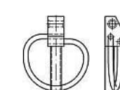 TOOLCRAFT Ringstift Gul kromatiseret 50 stk