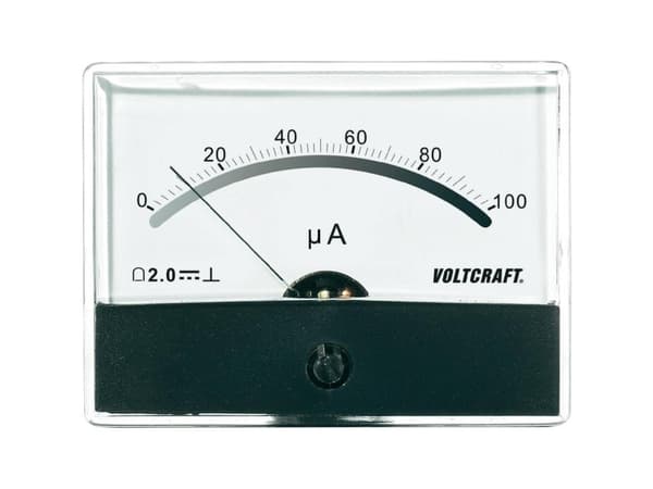 VOLTCRAFT AM-86X65/100µA AM-86X65/100µA Installationsmåleapparat AM-86X65/100µA/DC Drejespole