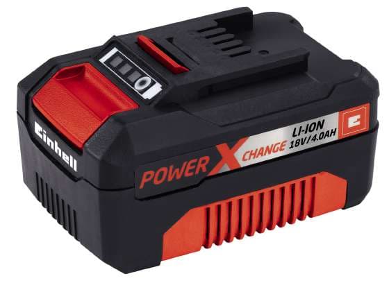Einhell 4511396, Batteri, Litium-Ion (Li-Ion), 4 Ah, 18 V, Einhell, Svart, Röd