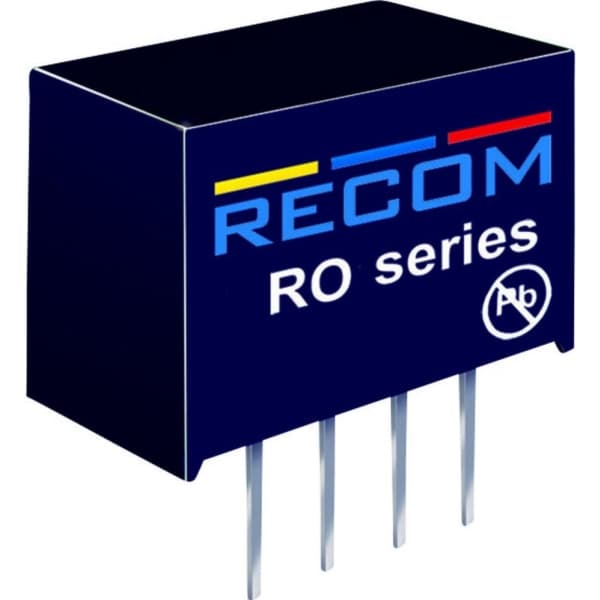 RECOM RO-0509S DC/DC-omvandlare, PCB 5 V/DC 9 V/DC 111 mA 1 W Antal utgångar: 1 x