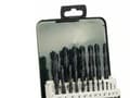 Miniatyrbild 1 av 3: Bosch Tillbehör 2609255032 HSS Metallspiralborrset med 19 delar Rullsats DIN 338 Cylinderskaft 1 sats