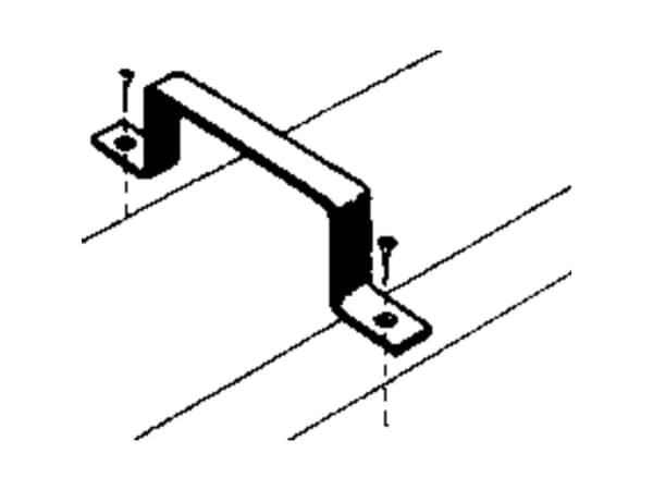 Wallair S20118 Fladkanals-ventilationssystem 100 Rørholder