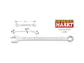 Miniatyrbilde 3 av 5: HAZET 600N-27, 27 mm, Kromfarget, Kromfarget, 15°, Tyskland, ISO 3318, ISO 7738