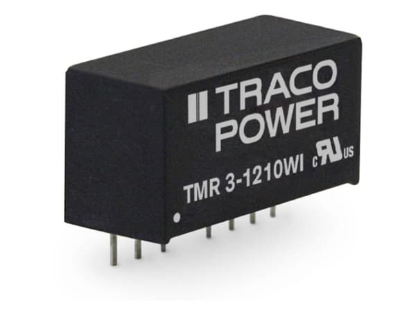 TracoPower TMR 3-2411WI DC/DC-muunnin, piirilevy 24 V/DC 5 V/DC 600 mA 3 W Lähtöjen määrä: 1 x