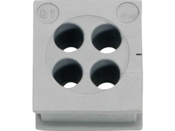 Icotek QT 4/5 Kabelgennemføring Klemme-diameter (max.) 5 mm Elastomeeri Grå 1 stk