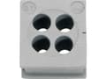 Pikkukuva 2 / 3: Icotek QT 4/5 Kabelgennemføring Klemme-diameter (max.) 5 mm Elastomeeri Grå 1 stk