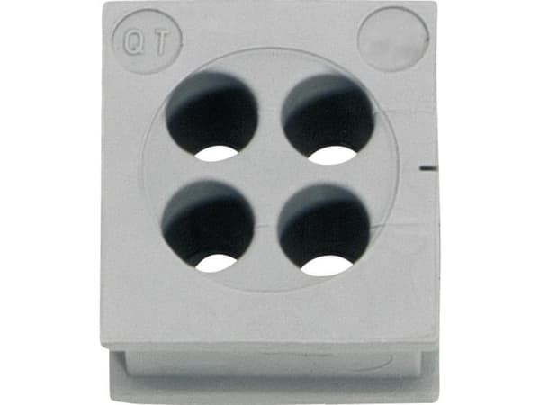 Icotek QT 4/5 Kabelgennemføring Klemme-diameter (max.) 5 mm Elastomeeri Grå 1 stk