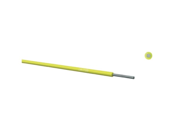 Kabeltronik 065001404 Wire LiH-T 1 x 0,14 mm² Gul 100 m