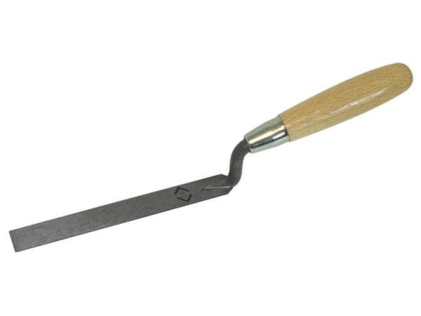 C.K Finger Trowel Flat Carbon Steel Wood Handle 10x175mm C.K. T5073 37